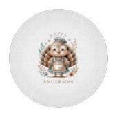 Türkei Hinzufügen von benutzerdefiniertem Text Schneidebrett (Vorderseite)