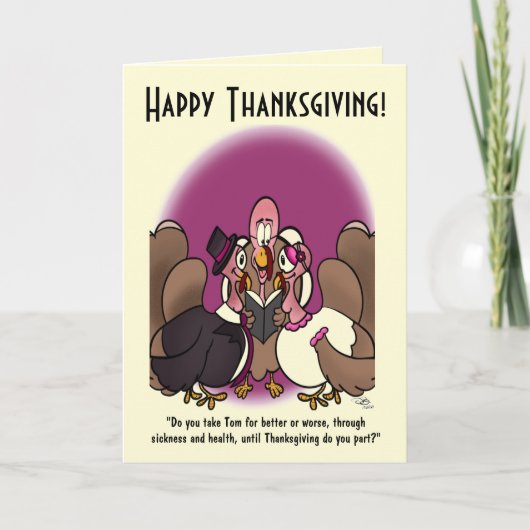 Türkei Hochzeitgelbe Note Card (Vorderseite)