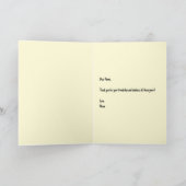 Türkei Hochzeitgelbe Note Card (Innenseite)