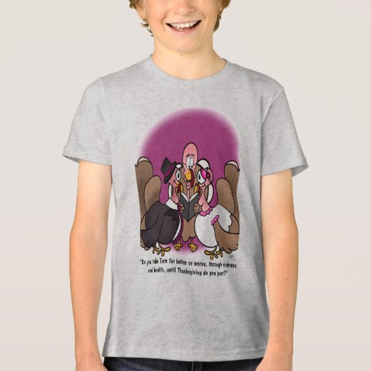 Türkei Hochzeitjunge Tri-Blend Shirt (Vorderseite)