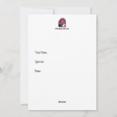 Türkei Hochzeitstag-Flat Card Feiertagskarte (Rückseite)