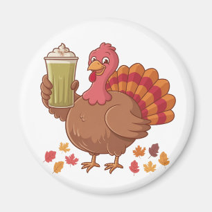 Türkei Holding Matcha Drink Erntedank Magnet