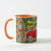 Türkei Hunter Nutcracker mit Little Red Truck Tasse (Links)