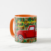 Türkei Hunter Nutcracker mit Little Red Truck Tasse (Vorderseite Links)