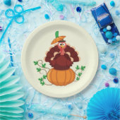 Türkei im Erntedank Pumpkin Pappteller (Party)
