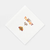 Türkei im Ofen - Ankündigung der Schwangerschaft i Serviette (Ecke)