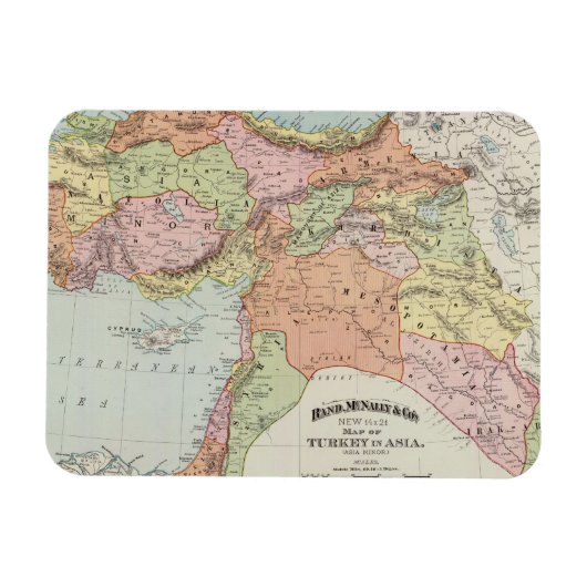 Türkei in Asien 6 Magnet (Horizontal)