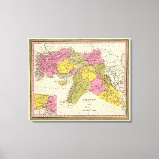 Türkei in Asien Leinwanddruck (Vorderseite)