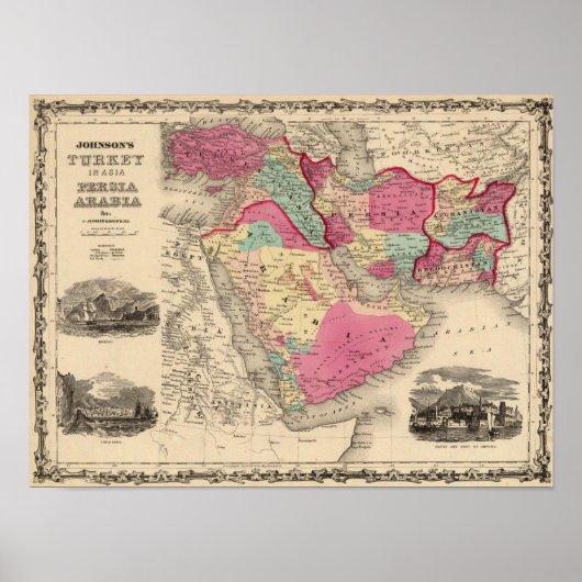 Türkei in Asien - Persien Arabiandi Poster (Vorne)