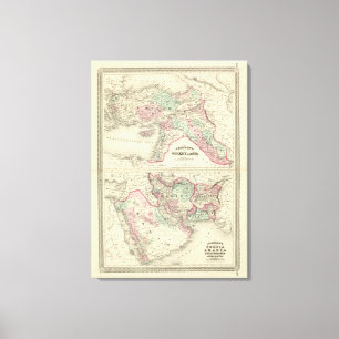 Türkei in Asien, Persien, Arabien, Belochistan Leinwanddruck