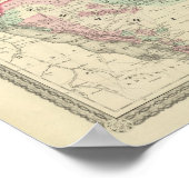 Türkei in Asien, Persien, Arabien, Belochistan Poster (Ecke)