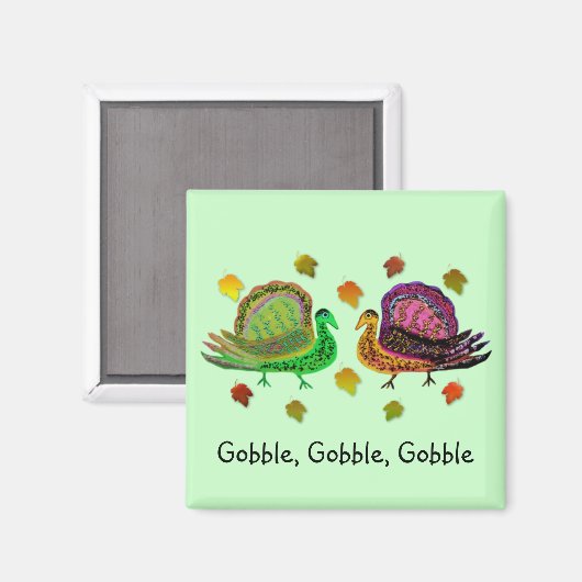 Türkei in den Herbstlauben Magnete Magnet (Vorderseite/Rückseite)