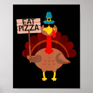 Türkei isst Pizza Erwachsene Vegane Kinder Funny T Poster