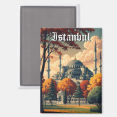 Türkei Istanbul Blaue Moschee Magnet (Vorderseite/Rückseite)