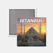 Türkei Istanbul Blaue Moschee Magnet (Vorderseite/Rückseite)