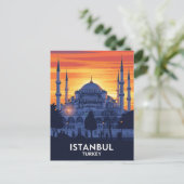 Türkei Istanbul Blaue Moschee Postkarte (Stehend Vorderseite)