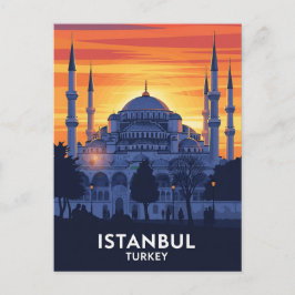 Türkei Istanbul Blaue Moschee Postkarte