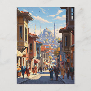 Türkei Istanbul Blaue Moschee Postkarte