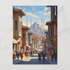 Türkei Istanbul Blaue Moschee Postkarte