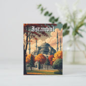 Türkei Istanbul Blaue Moschee Postkarte (Stehend Vorderseite)