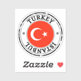 Türkei Istanbul Siegel Sticker Rundfahne für Lapto