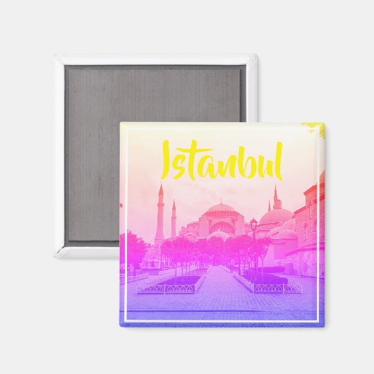 Türkei Istanbul Stadtarchitektur Hagia Sophia Magnet (Vorderseite/Rückseite)