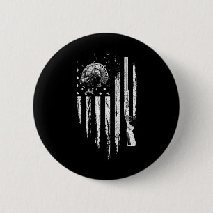 Türkei Jagd auf amerikanisches Hühnergeschenk Button