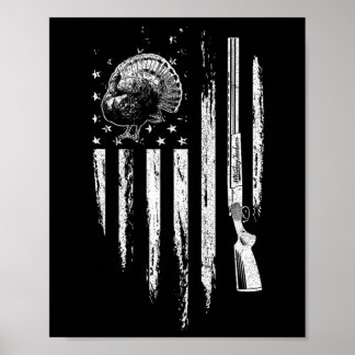 Türkei Jagd auf amerikanisches Hühnergeschenk Poster