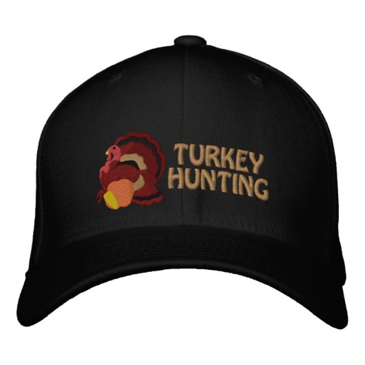 Türkei Jagd bestickte Hülle - individuell anpassba Baseballkappe (Vorderseite)