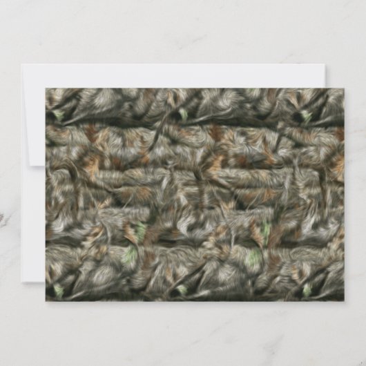 Türkei Jagd Männer Camouflage Geburtstag Einladung (Rückseite)