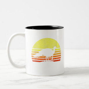 Türkei Jagd Retro Sunset Upland Bird Hunter als Zweifarbige Tasse