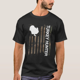 Türkei Jäger Amerikanische Flagge Türkei Jagd Love T-Shirt