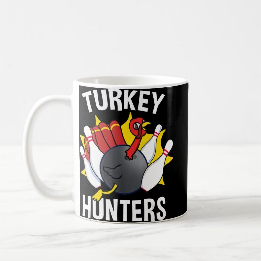 Türkei Jäger Bowling Fun Bowling Geschenk Kaffeetasse (Links)