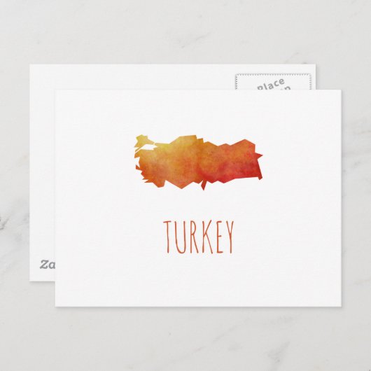 Türkei-Karte Postkarte (Vorne/Hinten)