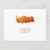 Türkei-Karte Postkarte (Vorderseite)