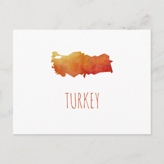 Türkei-Karte Postkarte (Vorderseite)