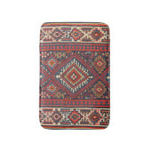 Türkei Kilim Aztec Red Blue Tan Badematte (Vorderseite Vertikal)