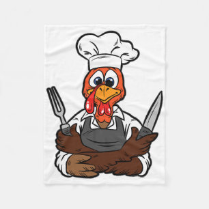 Türkei Koch Erntedank Tag Funny Cook Kulinarisches Fleecedecke