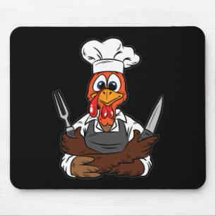 Türkei Koch Erntedank Tag Funny Cook Kulinarisches Mousepad