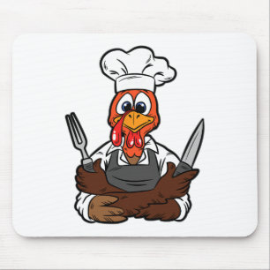 Türkei Koch Erntedank Tag Funny Cook Kulinarisches Mousepad