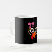 Türkei konfrontiert Eyelashes Leopard Glasses Funn Kaffeetasse (Vorderseite Links)