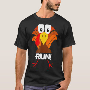 Türkei Kostüm Erwachsene läuft Gesicht Türkei Trot T-Shirt