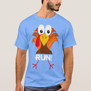 Türkei Kostüm Erwachsene läuft Gesicht Türkei Trot T-Shirt