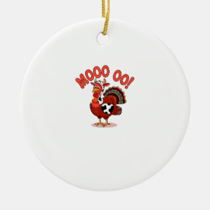 Türkei Kuh Moo Funny Erntedank Keramik Ornament