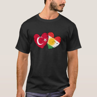 Türkei Kurdistan Herzenflagge Türkischer Kurdensto T-Shirt