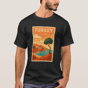 Türkei Land Schöne Landschaft Reise Türkisch nach T-Shirt
