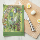 TÜRKEI LANDWIRTSCHAFT ERNTEDANK KÜCHE TOWEL GESCHIRRTUCH (Viertel Falte)