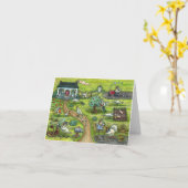 TÜRKEI-LANDWIRTSCHAFT, HUMOROUS LAND ERNTEDANK Bla Karte (Gelbe Blume)