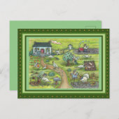 TÜRKEI-LANDWIRTSCHAFT, HUMOROUS LAND ERNTEDANK POSTKARTE (Vorne/Hinten)