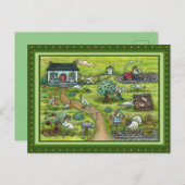 TÜRKEI-LANDWIRTSCHAFT, MENSCHENLAND ERNTEDANK VRDS POSTKARTE (Vorne/Hinten)